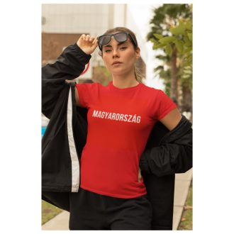 Magyarország póló felnőtt piros női