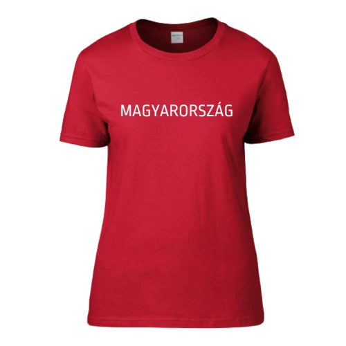 Magyarország póló felnőtt piros női