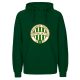 Fradi pulóver kapucnis felnőtt címeres  Sötét Zöld