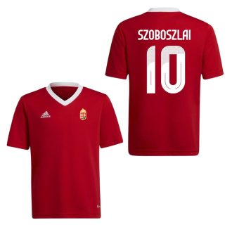   Magyarország mez felső szurkolói Adidas piros gyerek SZOBOSZLAI 10