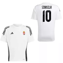   Magyarország mez felső szurkolói Adidas gyerek fehér T24 SZOBOSZLAI 10