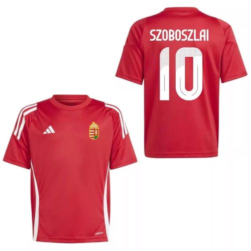 Magyarország mez felső szurkolói Adidas gyerek piros T24 SZOBOSZLAI 10