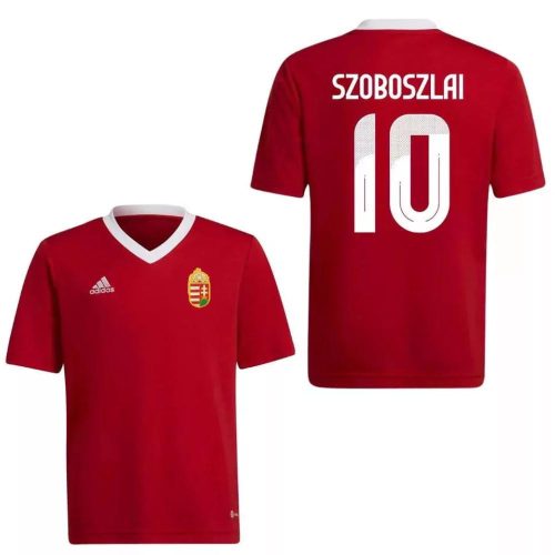 Magyarország mez felső szurkolói Női Adidas V felnőtt Piros SZOBOSZLAI 10