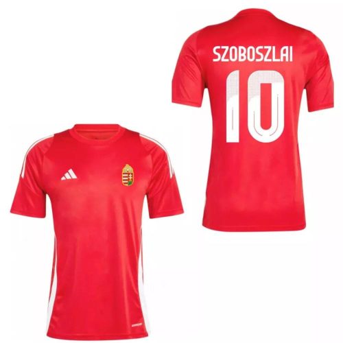 Magyarország mez felső szurkolói Adidas T24 piros felnőtt SZOBOSZLAI 10