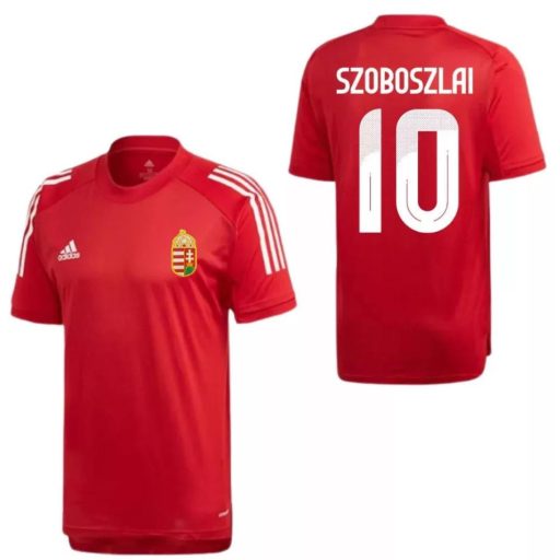 Magyarország mez felső szurkolói Adidas SZOBOSZLAI 10 piros felnőtt CON