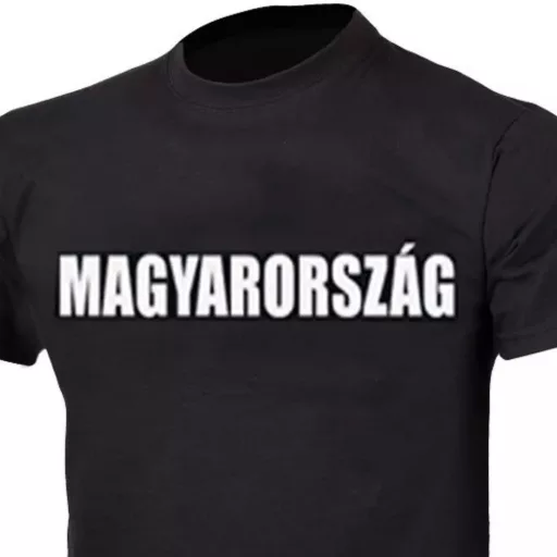 Magyarország póló gyerek  fekete