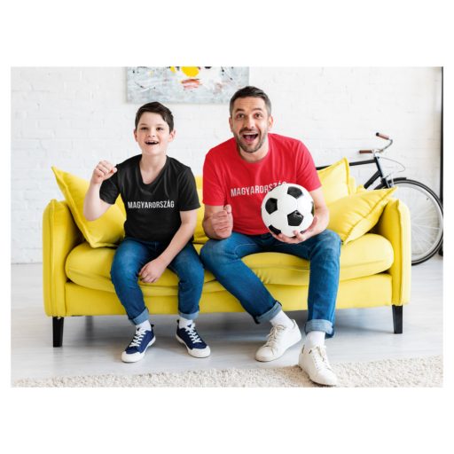 Magyarország póló gyerek  fekete