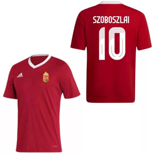 Magyarország mez felső szurkolói Adidas piros felnőtt SZOBOSZLAI 10