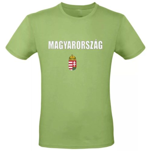 Magyarország póló felnőtt címeres zöld