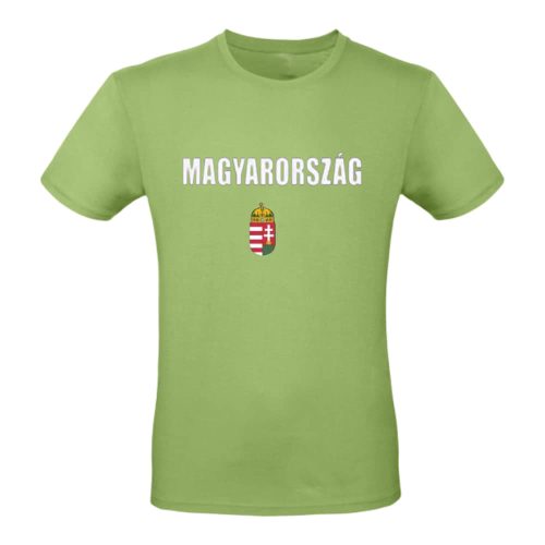 Magyarország póló felnőtt címeres zöld