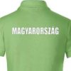 Magyarország póló felnőtt címeres galléros zöld