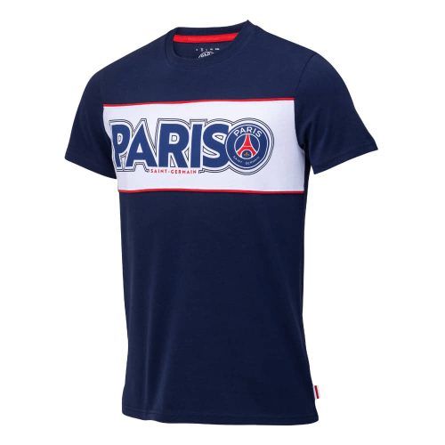 PSG póló felnőtt PARIS kék fehér csík