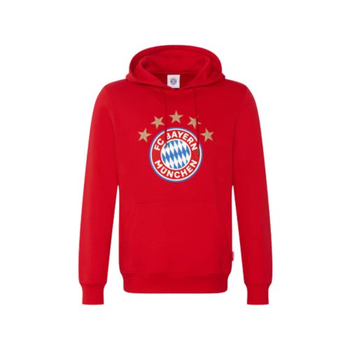 Bayern München pulóver gyerek kapucnis 5 csillag piros