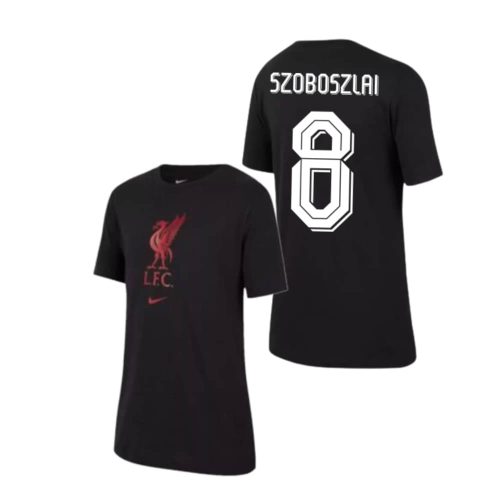 Liverpool póló gyerek LFC Nike Szoboszlai 8 fekete