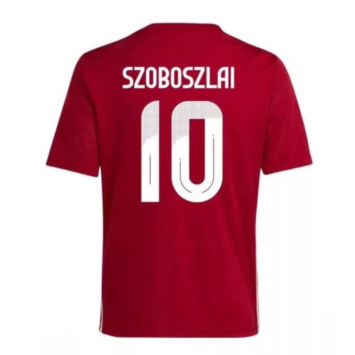 Magyarország mez felső szurkolói Adidas gyerek kerek nyak SZOBOSZLAI 10  Piros
