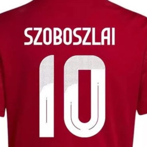 Magyarország mez felső szurkolói Adidas gyerek kerek nyak SZOBOSZLAI 10  Piros