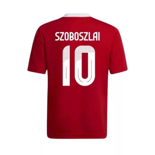 Magyarország mez felső szurkolói Adidas piros gyerek SZOBOSZLAI 10