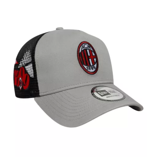 AC Milan baseball sapka New Era szürke hálós