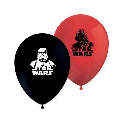 8db 28cm-es nyomtatott léggömb STAR WARS