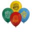 8 nyomtatott latex léggömb HARRY POTTER HOGWARTS HOUSES