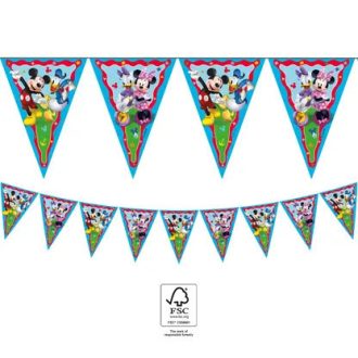   1db Papír Háromszög zászló zászló MICKEY ROCK THE HOUSE