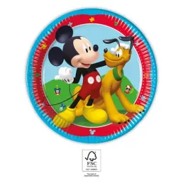 8db papírtányér 20cm MICKEY ROCK THE HOUSE