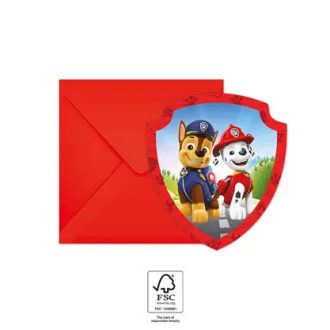 6db Szülinapi meghívó és boríték MANCS ŐRJÁRAT