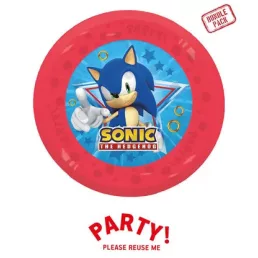 4db újrafelhasználható bulitányér 21cm SONIC