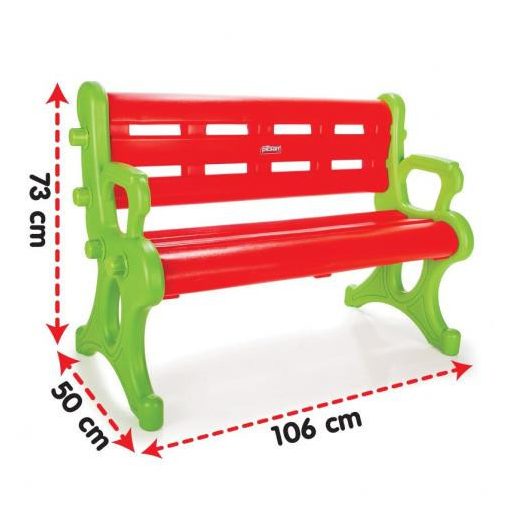 Pilsan gyerek pad, műanyag, kültéri 70kg-ig piros/zöld