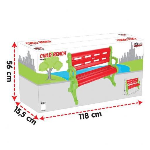 Pilsan gyerek pad, műanyag, kültéri 70kg-ig piros/zöld