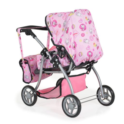 Moni toys kitty játék babakocsi táskával