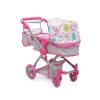 Moni toys pink rose játék mózes kosaras babakocsi