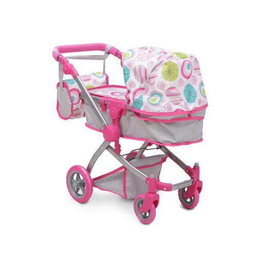 Moni toys pink rose játék mózes kosaras babakocsi