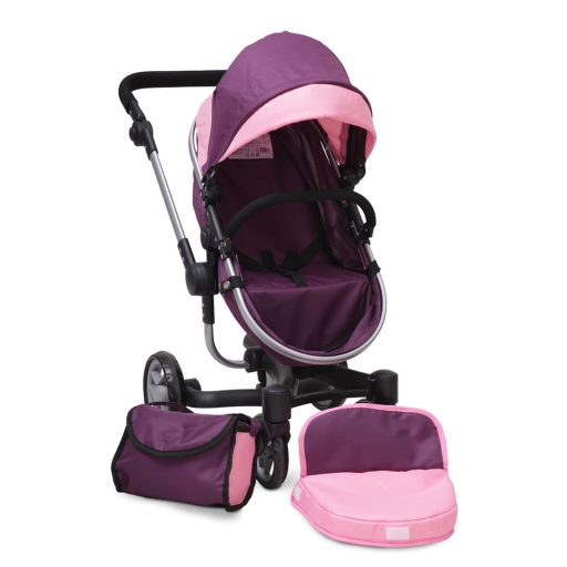 Moni toys violet játék babakocsi