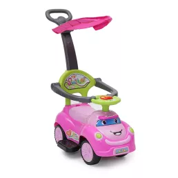   Moni smile beülős autó tolókarral napfénytetővel pink - sérült a doboza