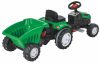 Pilsan traktor pedálos trélerrel 07316 zöld