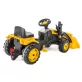 Pilsan traktor homlokrakodós fekete/sárga