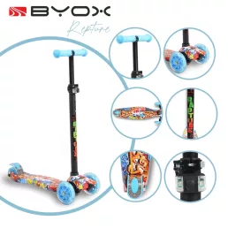 Byox rapture roller elöl dupla kerekes kék