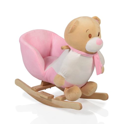 Moni toys hintázó maci 60 cm pink