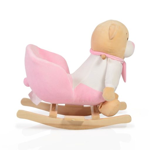 Moni toys hintázó maci 60 cm pink