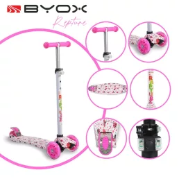 Byox rapture roller elöl dupla kerekes fehér