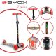 Byox rapture roller elöl dupla kerekes piros