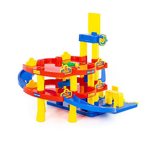 Polesie műanyagjáték parkoló 3 szintes színes