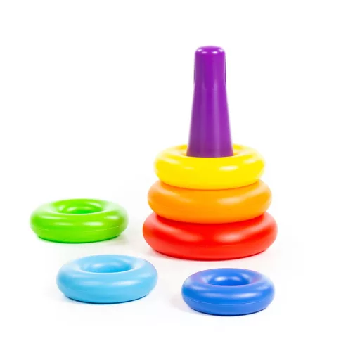 Polesie toys karikatorony montessori, műanyag színes