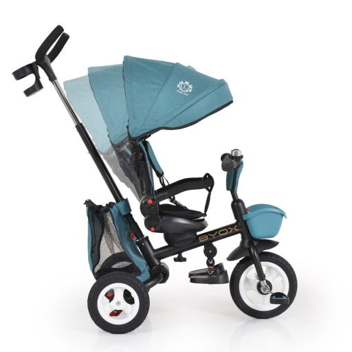 Byox flexy lux tricikli szülőkaros türkiz