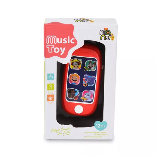 Moni toys műanyag okos telefon piros