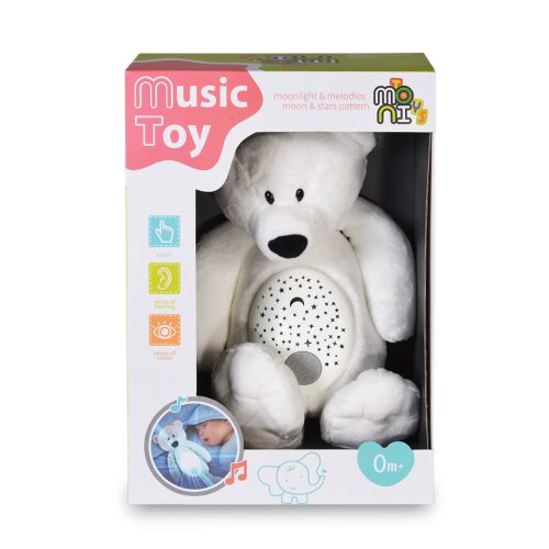 Moni toys lamp éjjeli lámpa maci plüss projector fehér