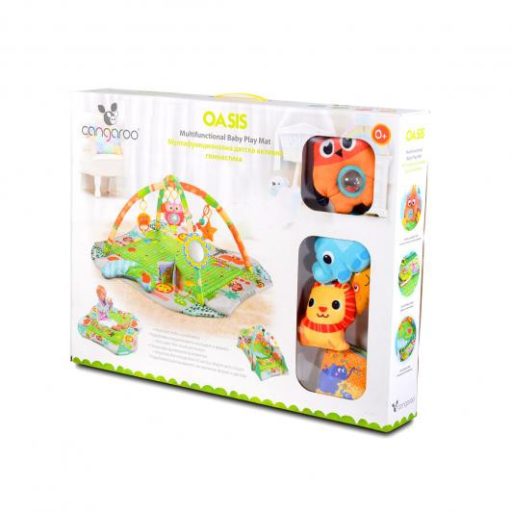 MONI Oasis játszószőnyeg oldalfallal nagy szürke