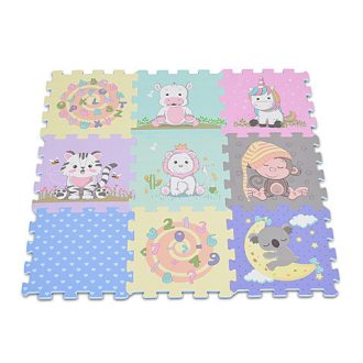 MONI Habtapi 9 db-os puzzle pasztel állatos