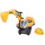Moni toys excavator ráülős kanalas munkagép sárga